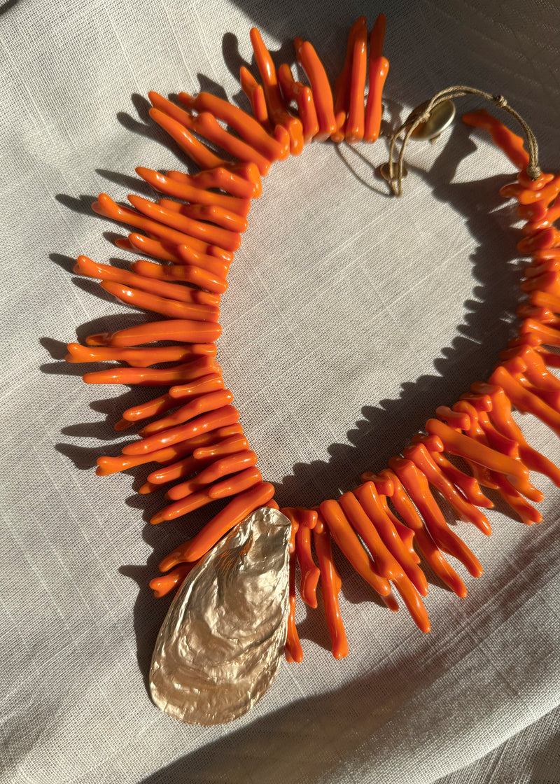 SS25 necklace - orange-The Style Attic