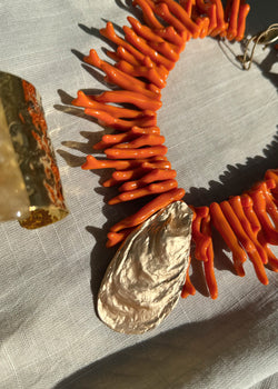 SS25 necklace - orange-The Style Attic
