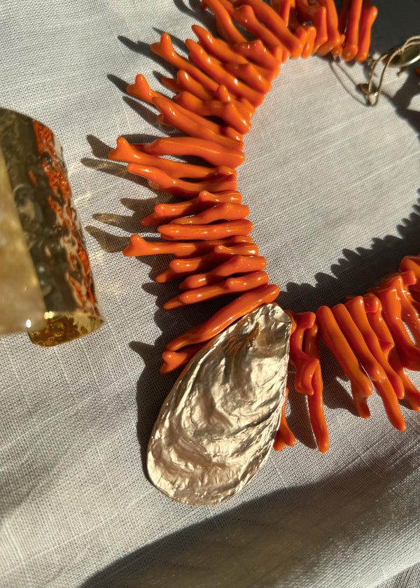 SS25 necklace - orange-The Style Attic