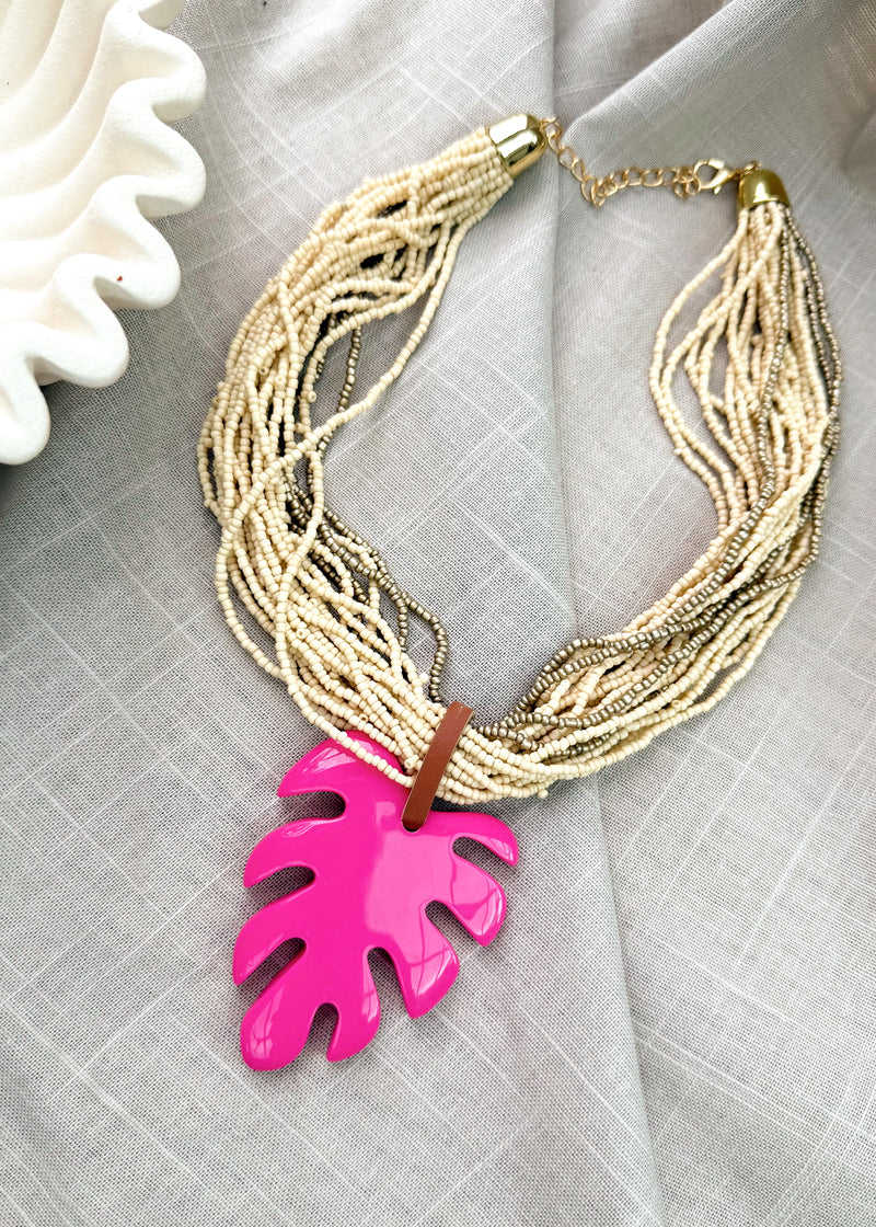 SS25 necklace - pink-The Style Attic