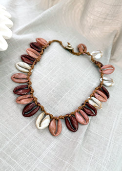 SS25 shell necklace - blush-The Style Attic