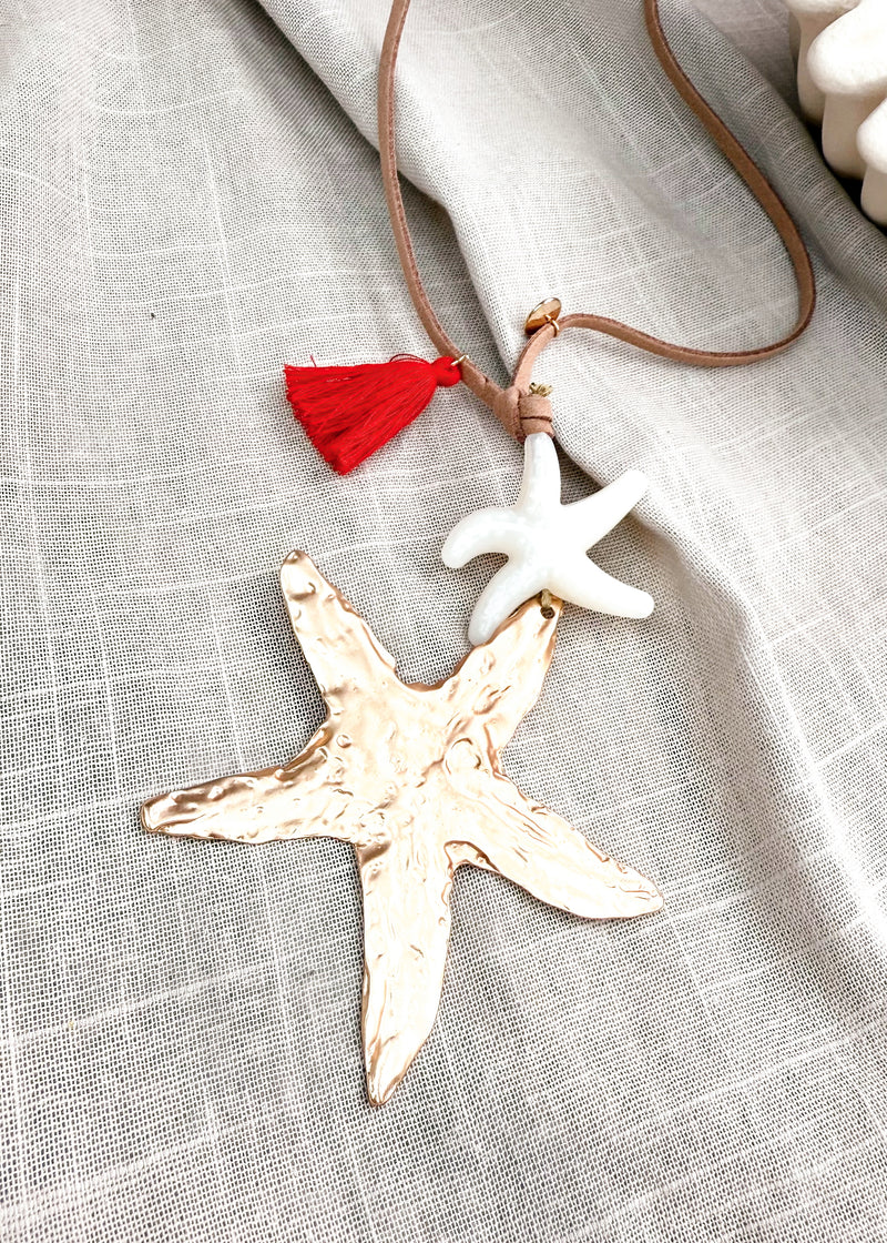 SS25 star necklace-The Style Attic