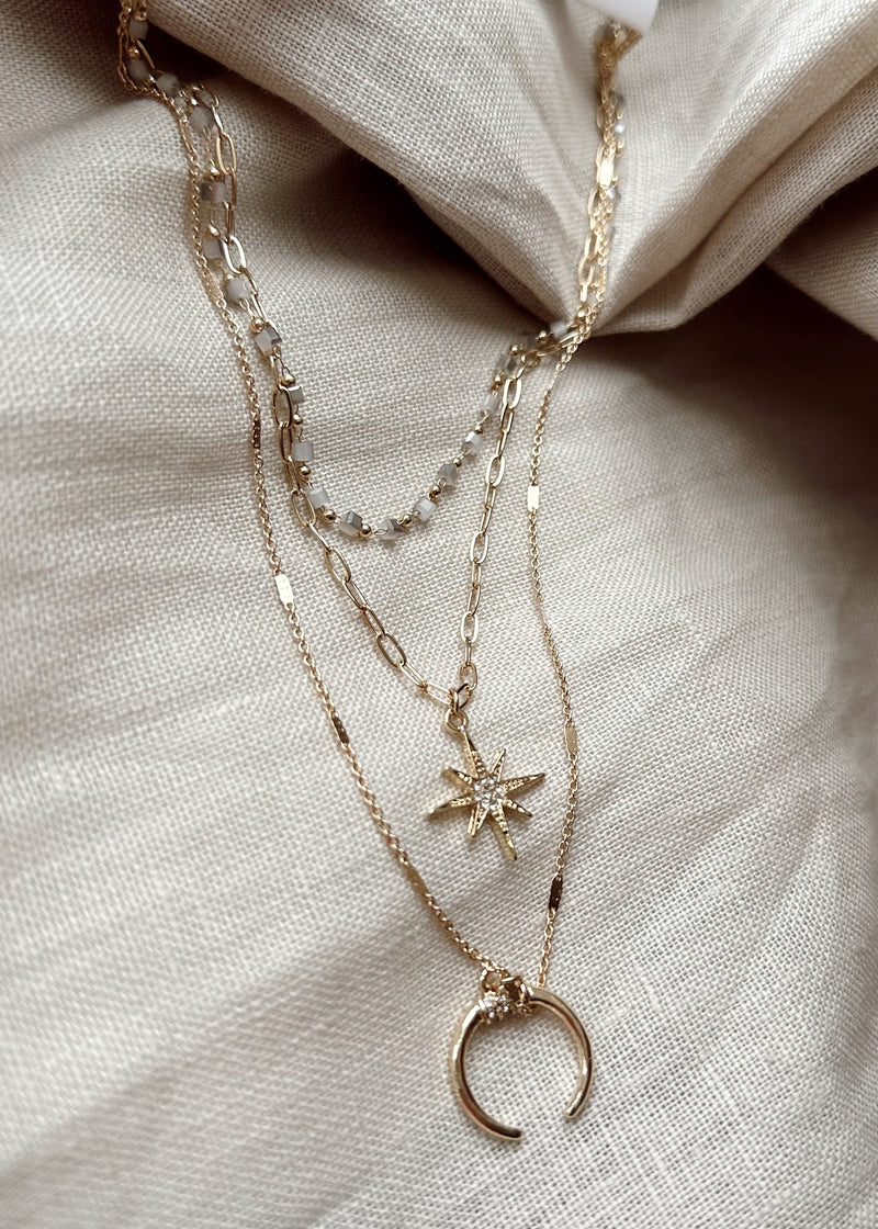 SS25 triple necklace-The Style Attic