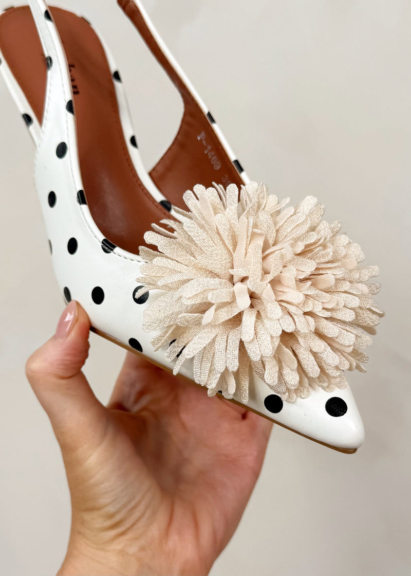 Salma heel - polka dot-The Style Attic