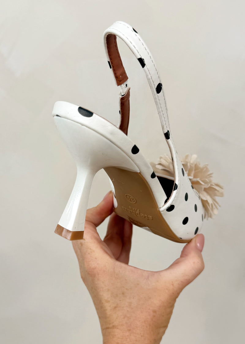 Salma heel - polka dot-The Style Attic