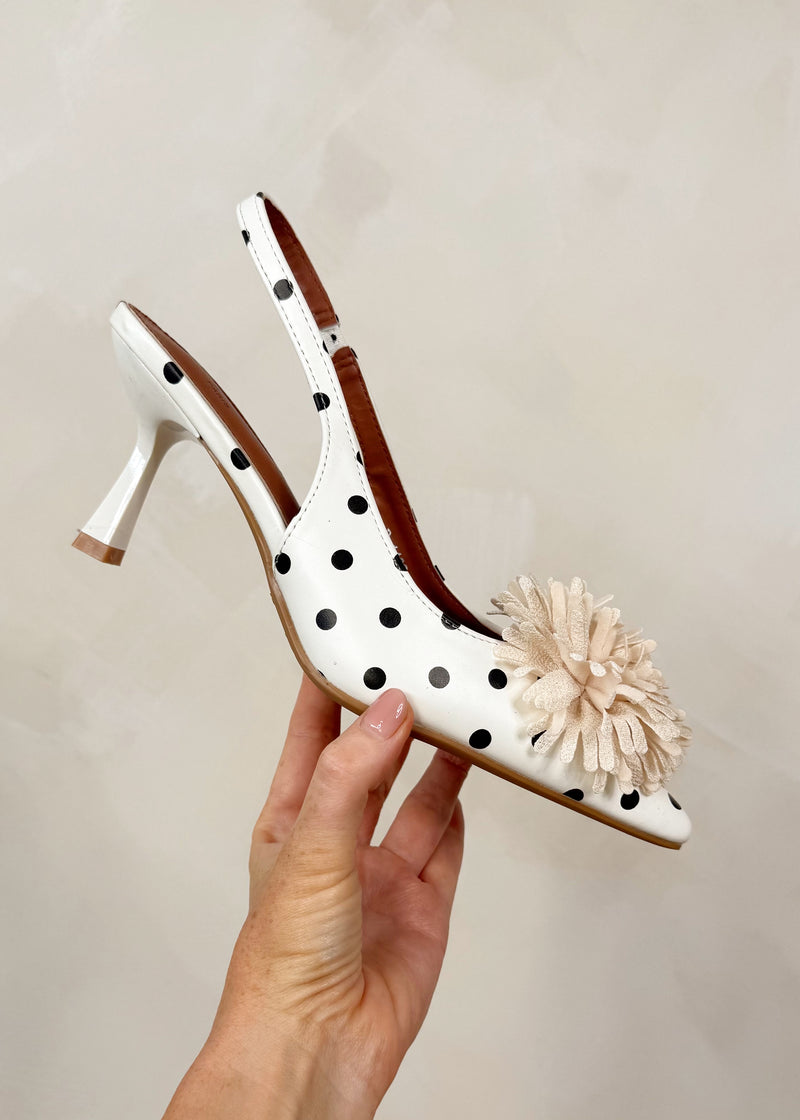 Salma heel - polka dot-The Style Attic