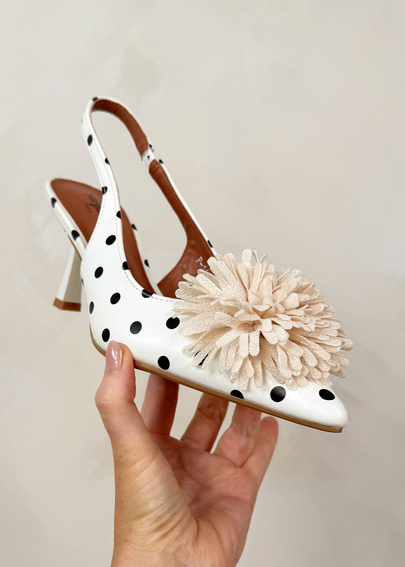 Salma heel - polka dot-The Style Attic