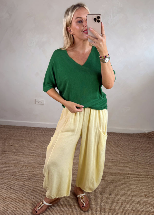 Samara fine knit - shamrock-The Style Attic