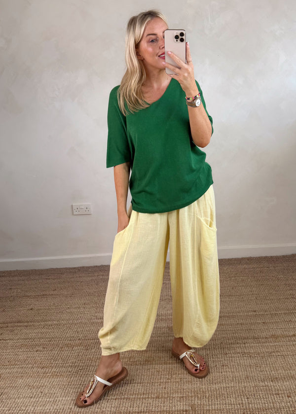 Samara fine knit - shamrock-The Style Attic