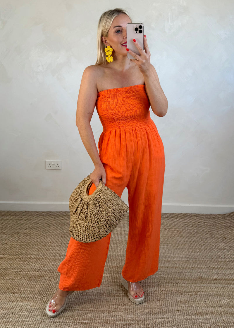 Sarah cheesecloth jumpsuit-The Style Attic