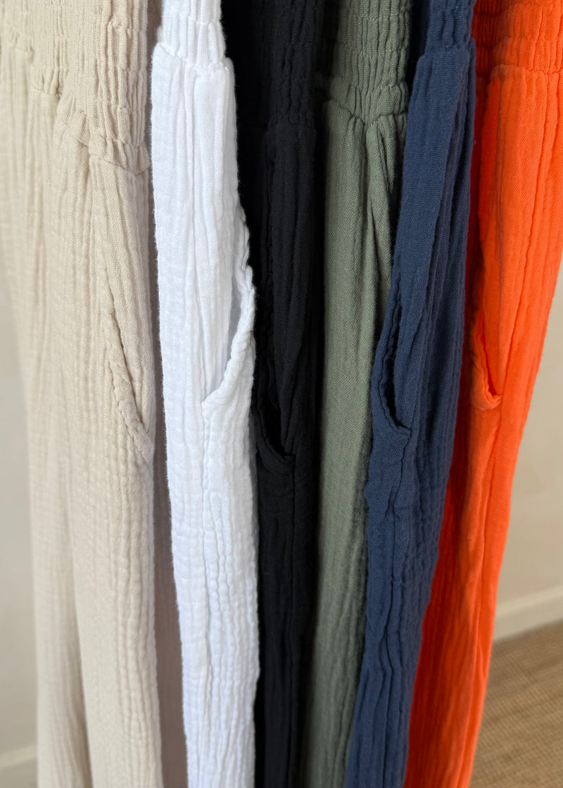 Sarah cheesecloth jumpsuit-The Style Attic