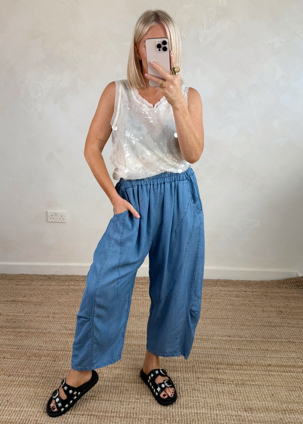 Sequin vest - pearl-The Style Attic