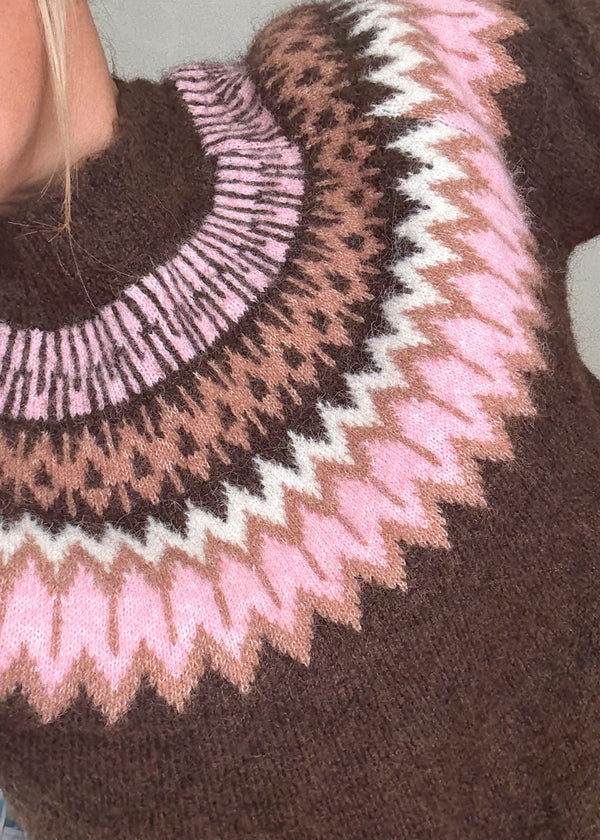 Sezane fair isle knit-The Style Attic