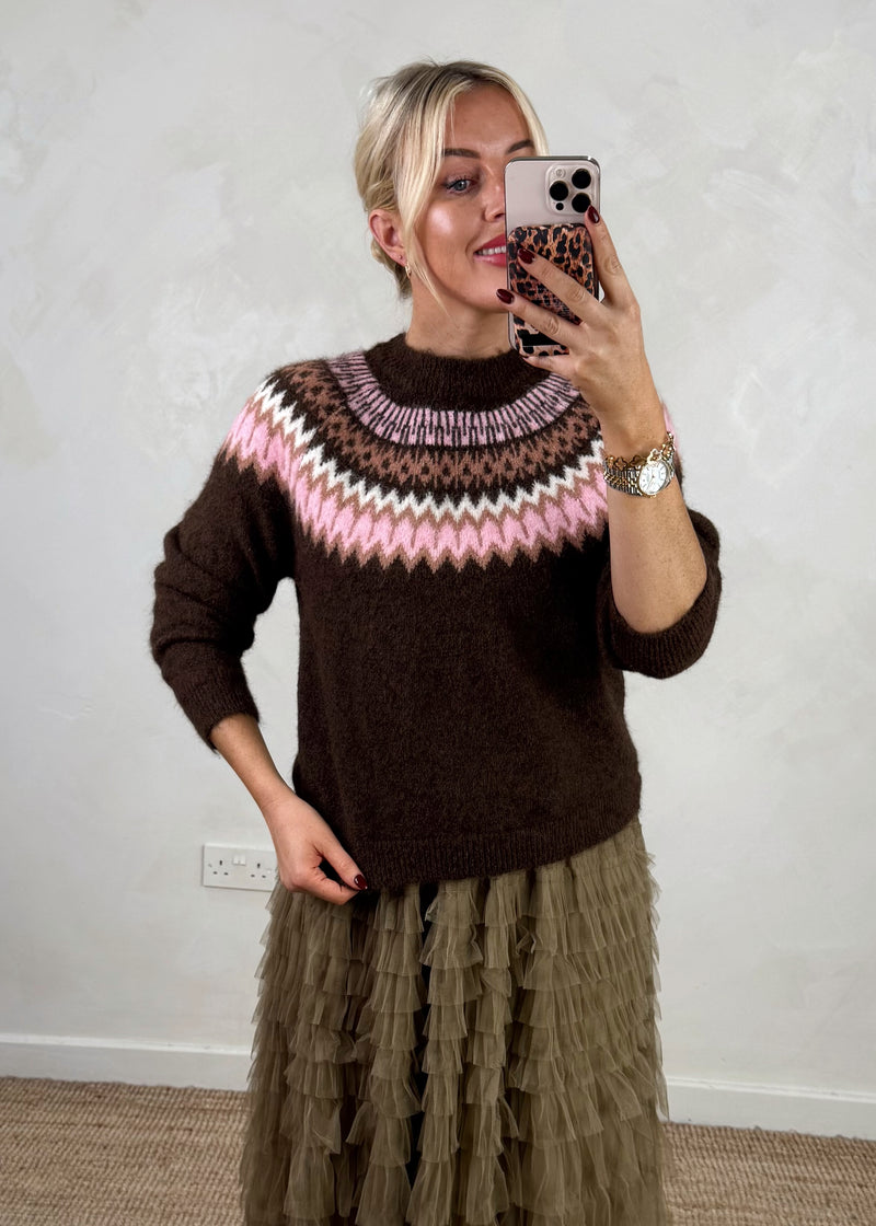 Sezane fair isle knit-The Style Attic