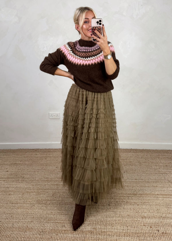 Sezane fair isle knit-The Style Attic