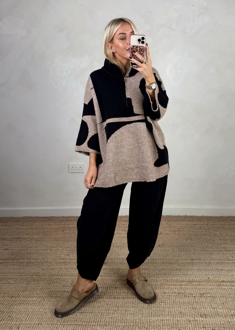 Sheldon half zip knit-The Style Attic