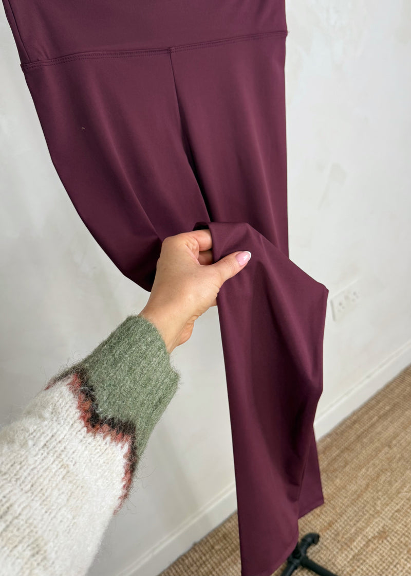 Slinky base layer legging - damson-The Style Attic