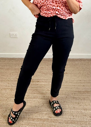 Smooth Magic Pants - Black-The Style Attic