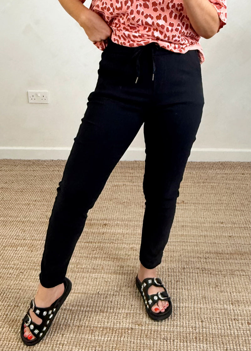 Smooth Magic Pants - Black-The Style Attic