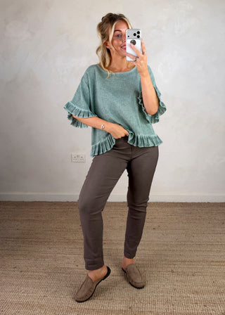 Smooth Magic Pants - Taupe-The Style Attic