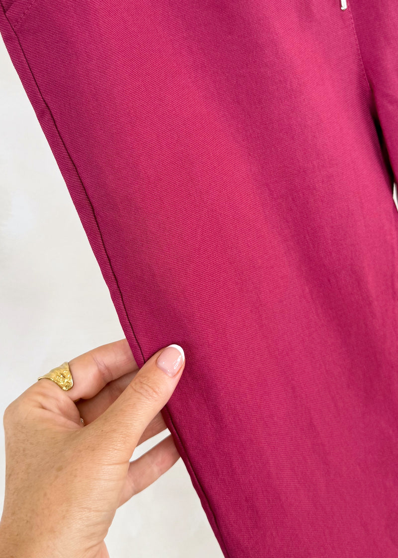 Smooth Magic Pants - berry-The Style Attic