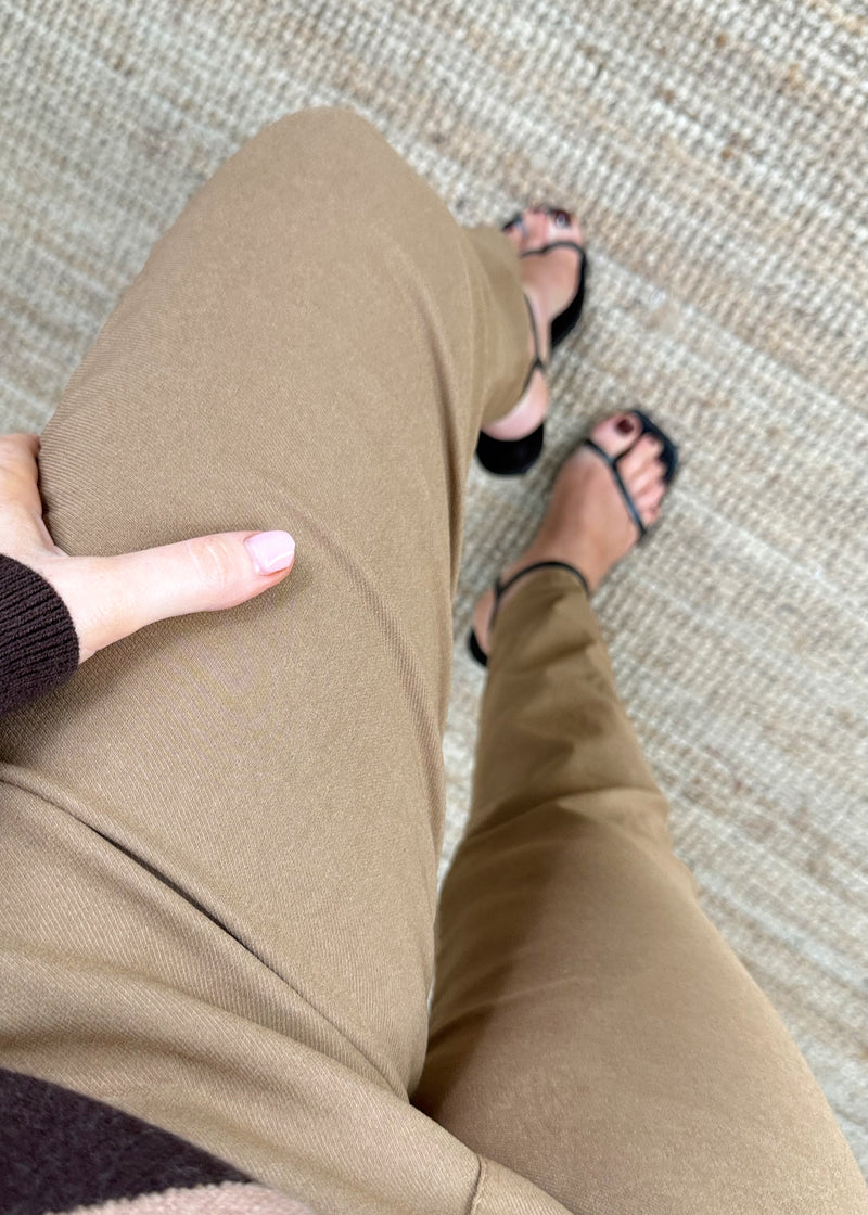 Smooth Magic Pants - camel-The Style Attic