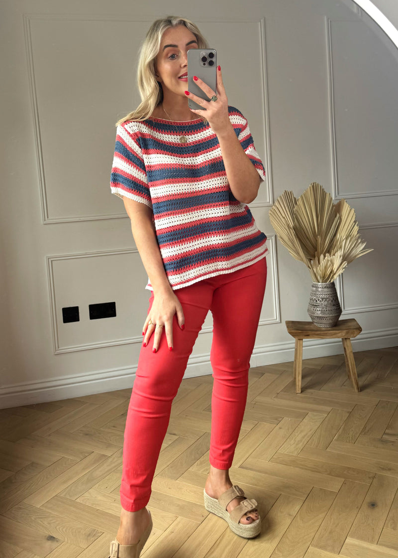 Smooth Magic Pants - coral-The Style Attic