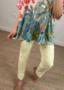 Smooth Magic Pants - lemon-The Style Attic