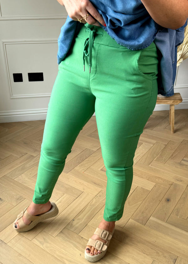 Smooth Magic Pants - shamrock-The Style Attic