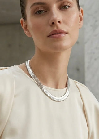 Snake chain necklace-The Style Attic