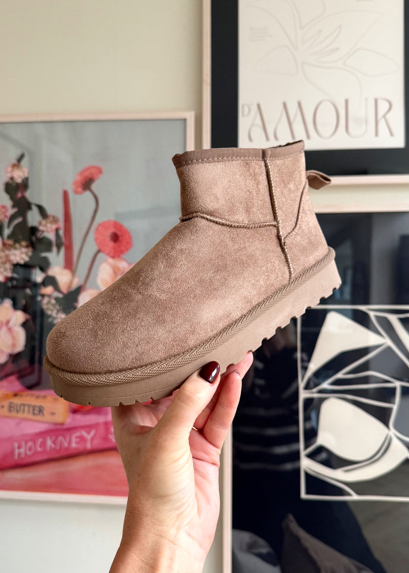 Snug mid boot - sand-The Style Attic