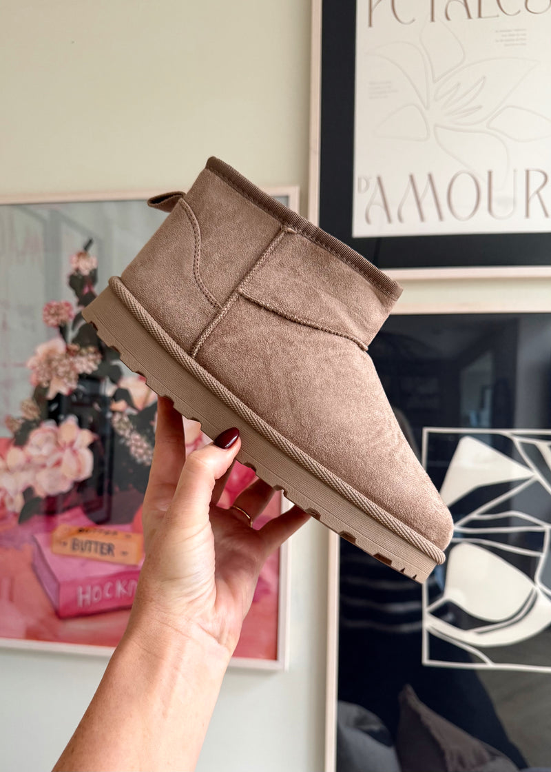 Snug mid boot - sand-The Style Attic