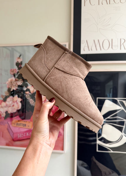 Snug mid boot - sand – The Style Attic