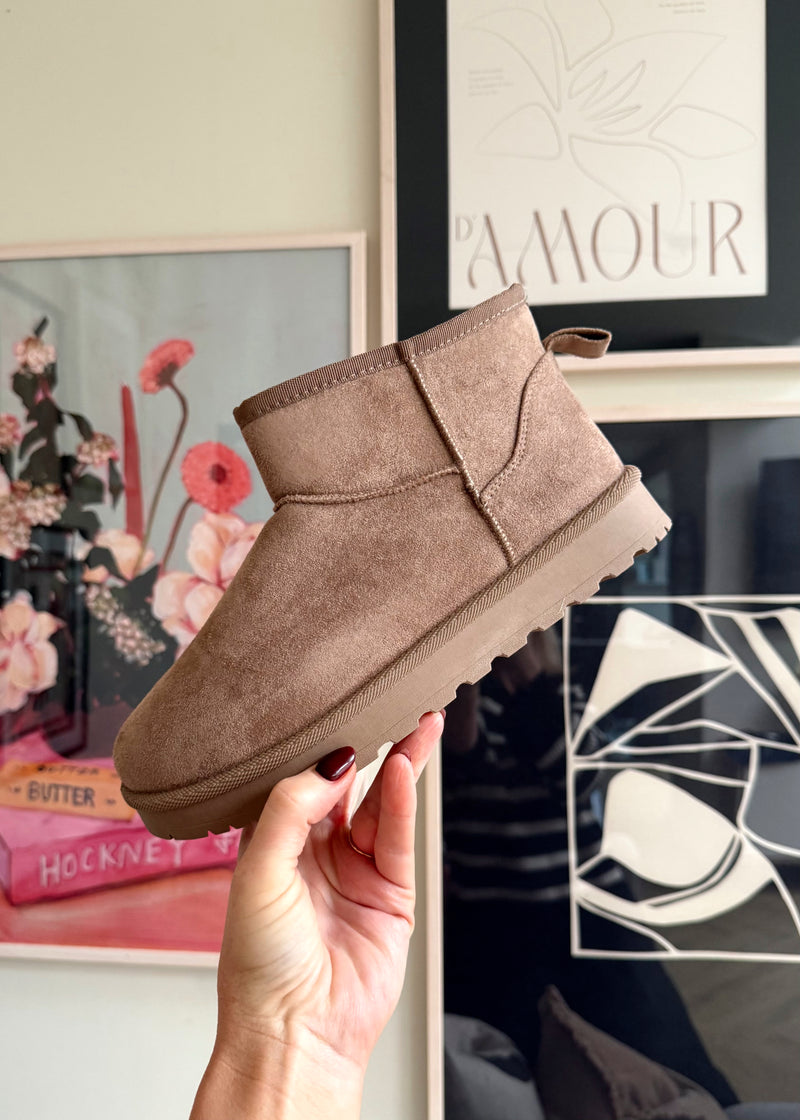 Snug mid boot - sand-The Style Attic