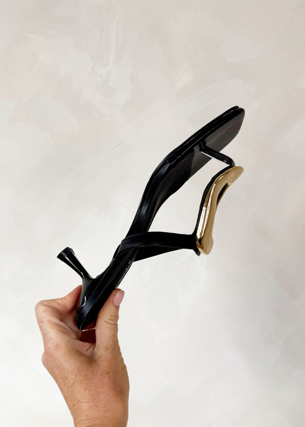 Solace heel sandal - black-The Style Attic