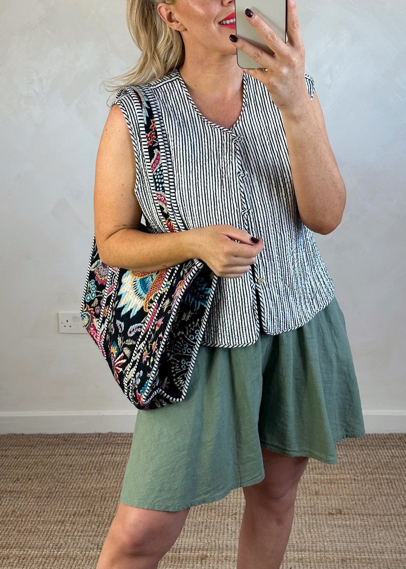 Sonny shopper bag - black-The Style Attic