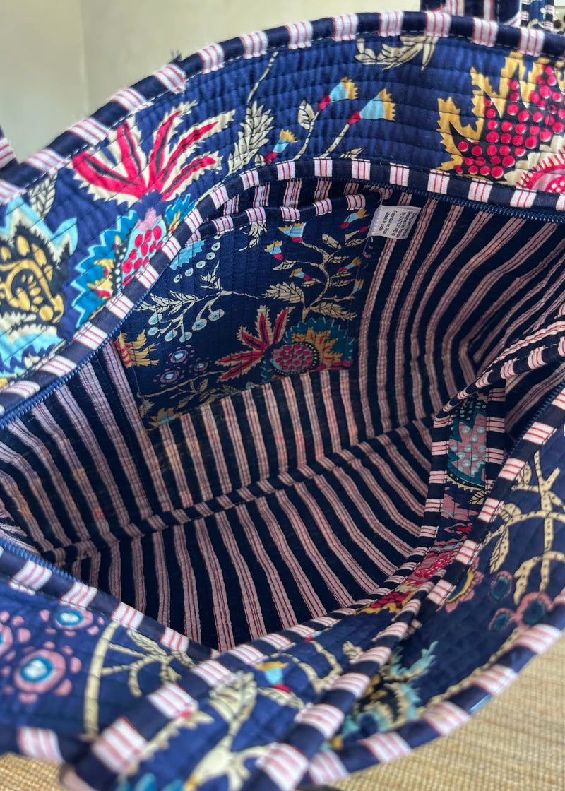 Sonny shopper bag - navy-The Style Attic