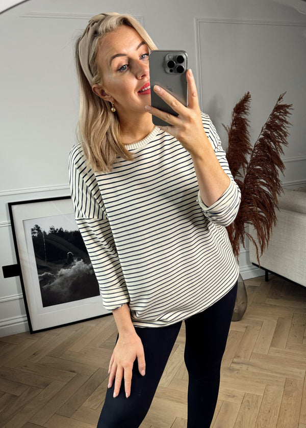 Soph striped top-The Style Attic