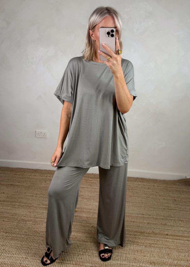 Sophia co-ord set - mocha-The Style Attic