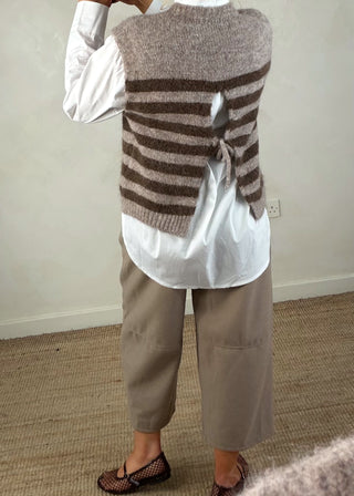 Sophie striped knit - Mocha-The Style Attic