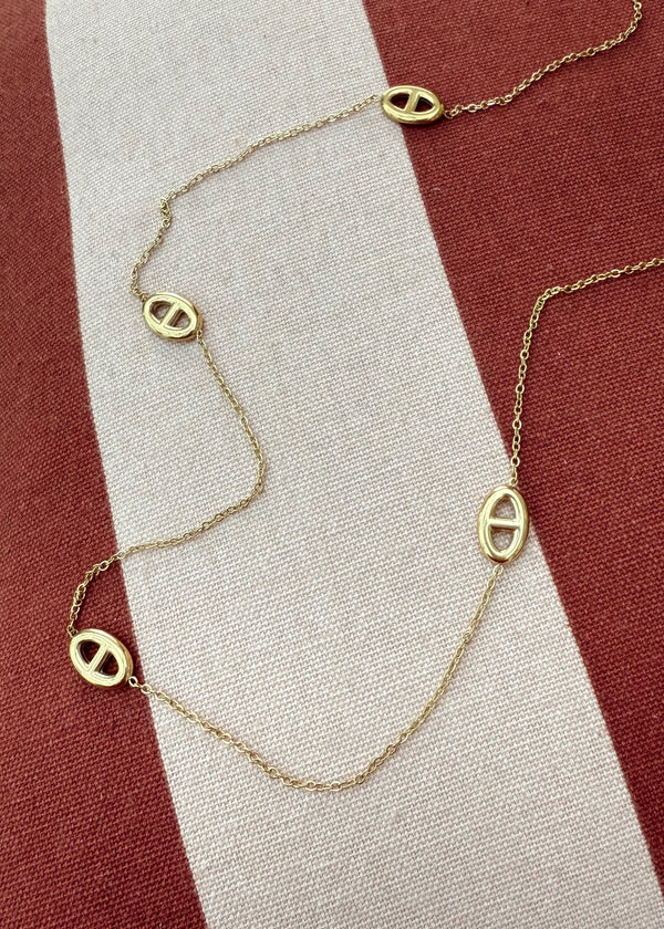 Stainless steel charm necklace-The Style Attic