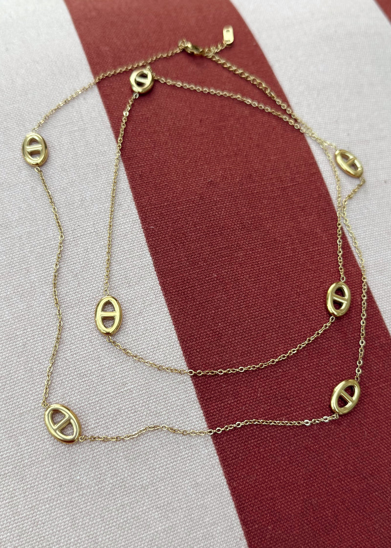 Stainless steel charm necklace-The Style Attic