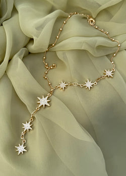 Star lariat necklace - gold-The Style Attic