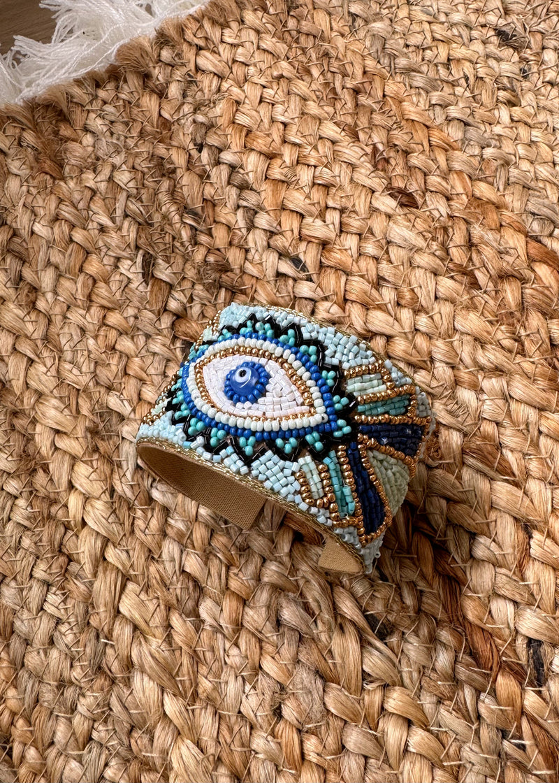 Statement beaded bangle-The Style Attic