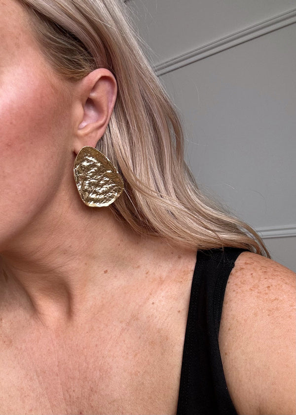Statement earrings - gold-The Style Attic