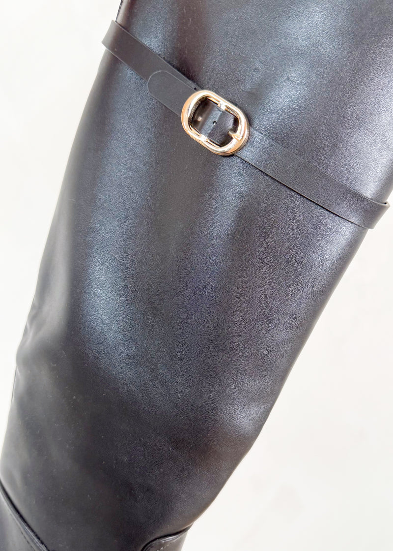 Stefan riding boots - black-The Style Attic