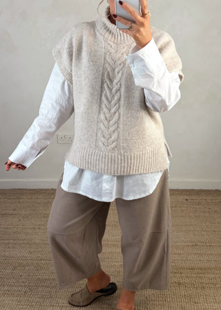 Steph cable knit-The Style Attic