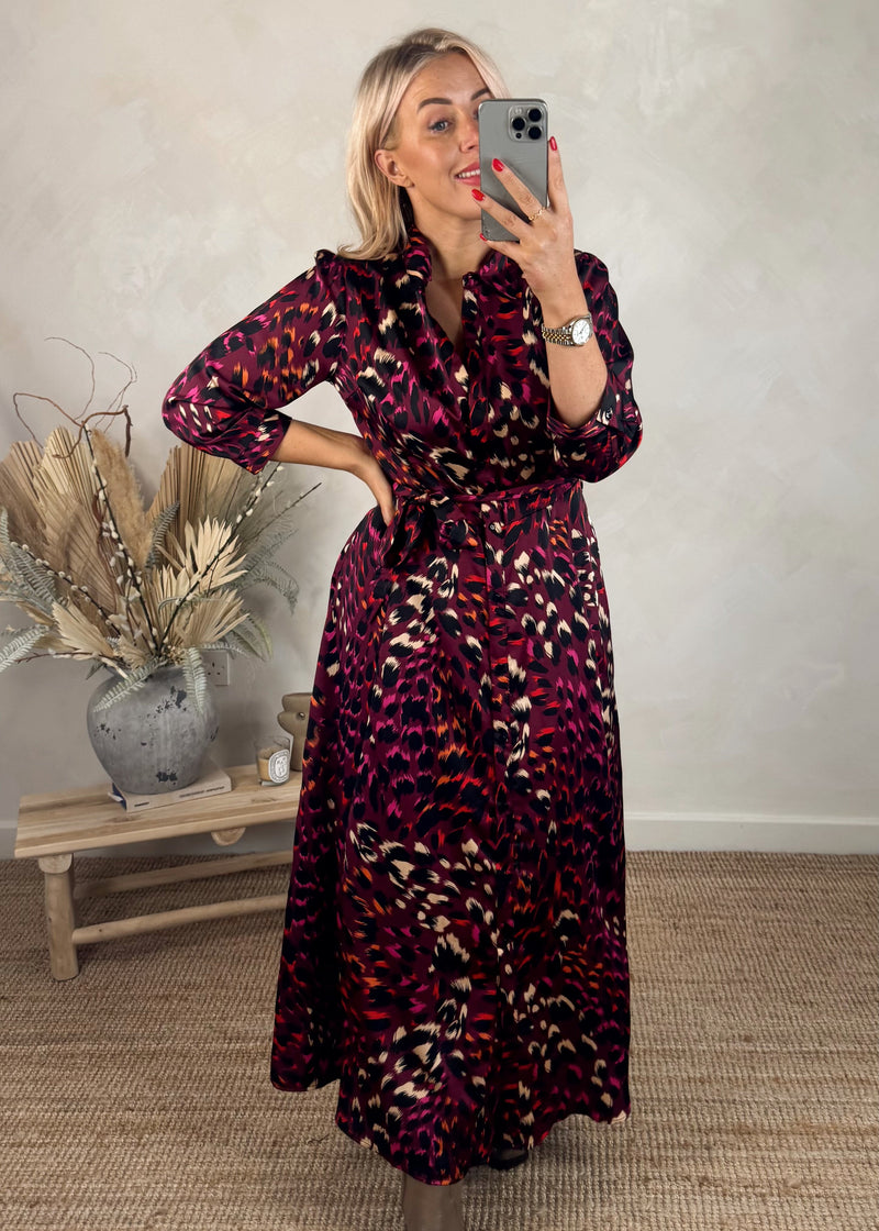 Stephanie maxi - merlot (to a size 20)-The Style Attic