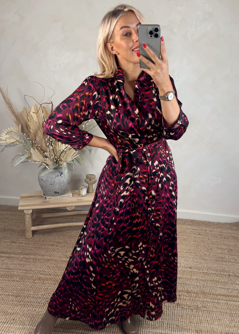 Stephanie maxi - merlot (to a size 20)-The Style Attic