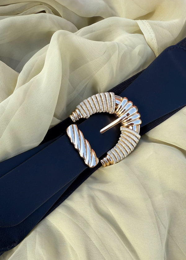 Stretch back belt - black-The Style Attic